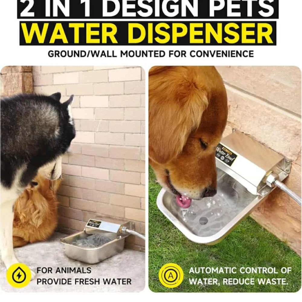 Automatic Stainless Steel Water Bowl